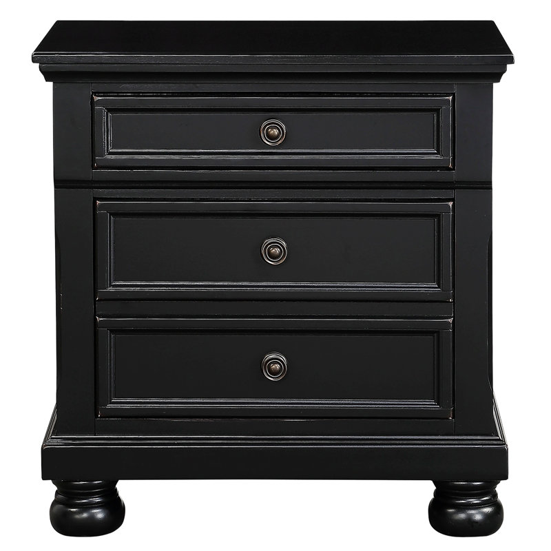 Table de chevet Sorah, Noir