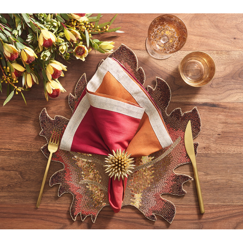 Enamor Stellar Napkin Ring, Gold