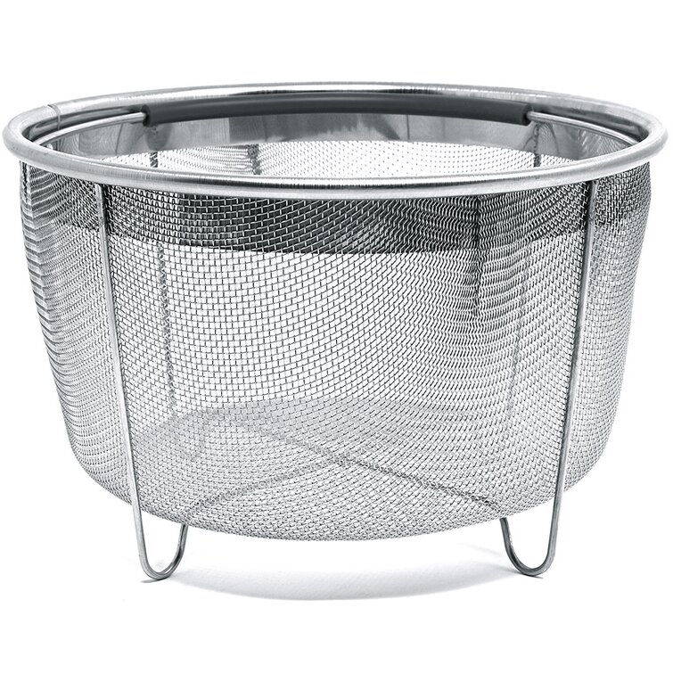 Metal Wire Mesh Steamer Basket with Handles for Vegetables, Eggs, etc.