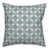 Blanc / motif géométrique bleu 2