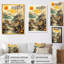 Intense Sunset Over Mountains II, reproduction d'art sur toile encadrée-88538607-88538603