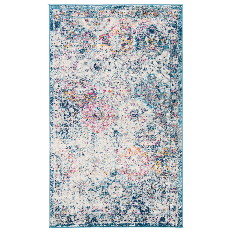 Tapis bleu marine / bleu sarcelle Cronin