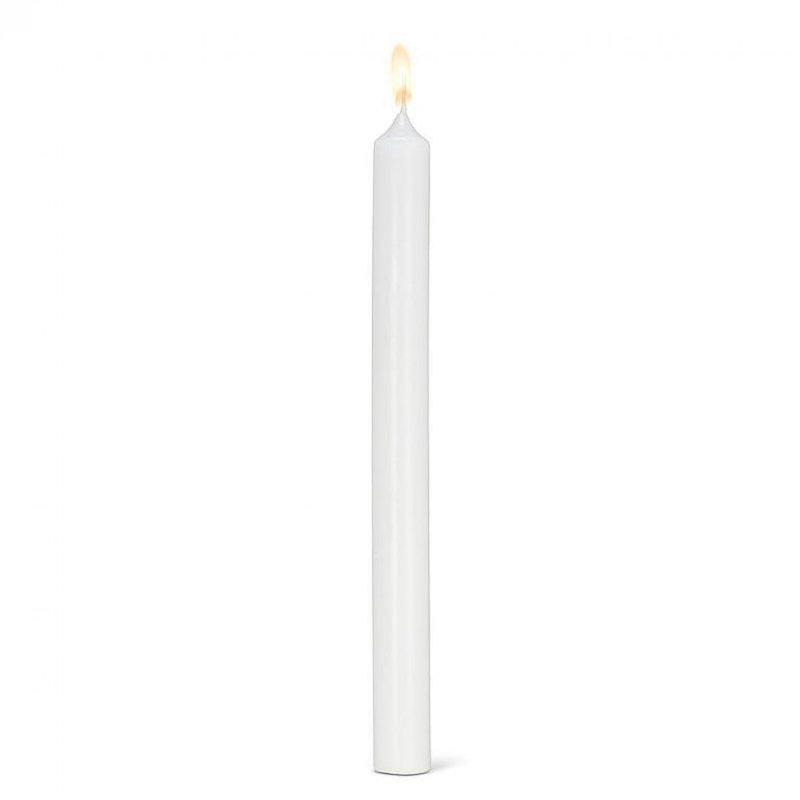 Bougie cylindrique, Blanc / Blanc, 12" x 1" Pillar