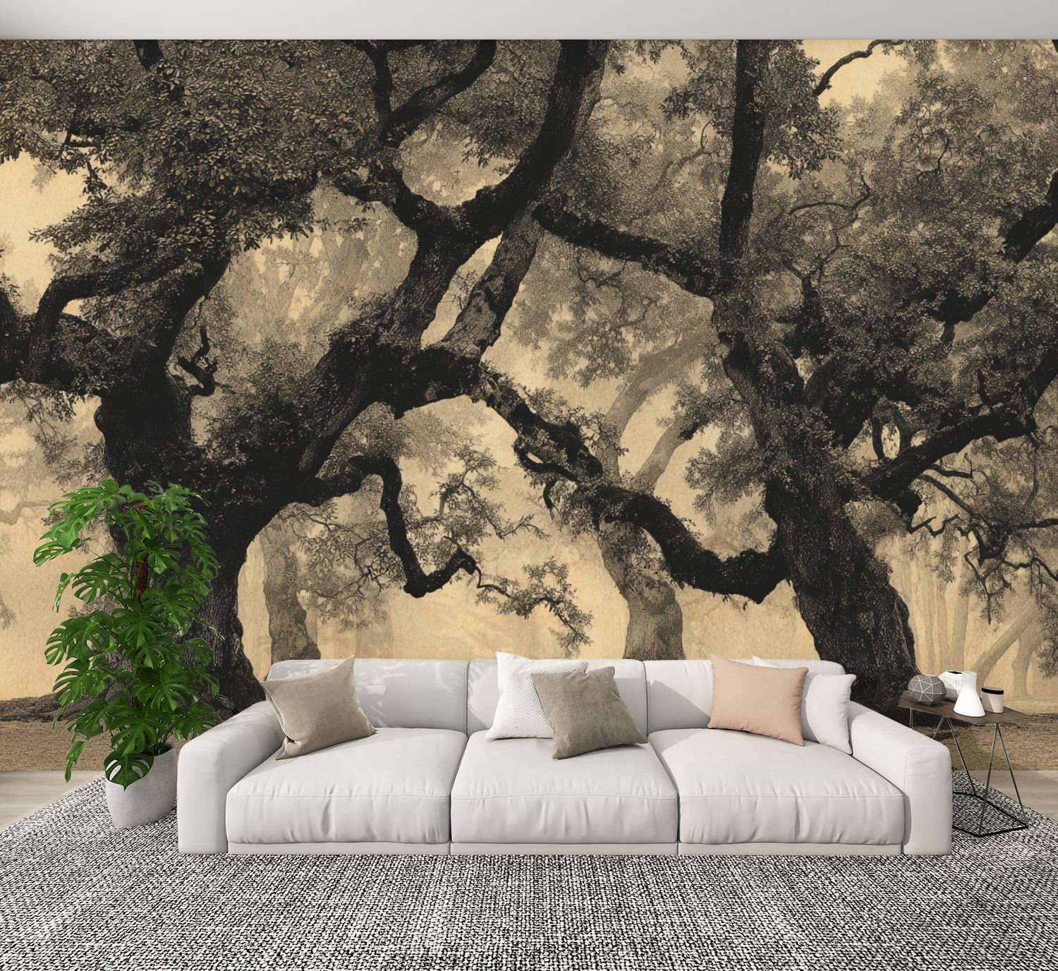 Red Barrel Studio® Vintage Forest Peel and Stick Wallpaper Ethereal ...