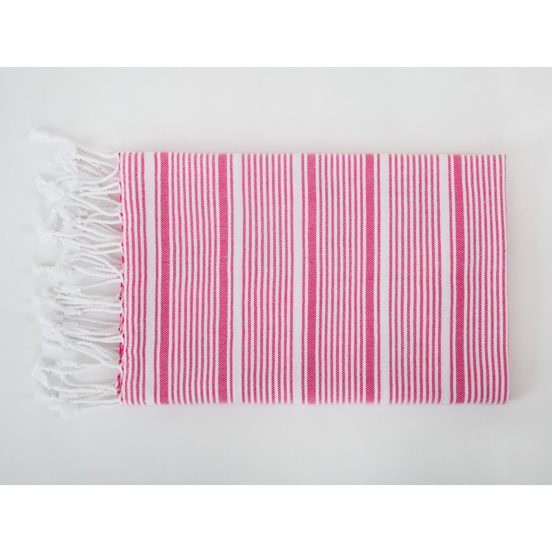 Serviette de plage 100% coton Shaffer, Rose