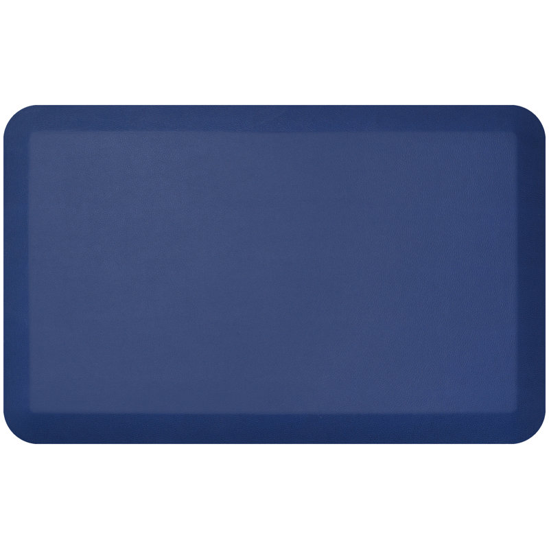 Tapis anti-fatigue sur pied Abdulraheem, 1 pi 8 po x 2 pi 8 po, Bleu marine