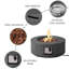 Czinege Round Concrete Propane Fire Pit Table-1513331509