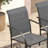 Patio Dining Set with Stackable Textilene Armrest Chairs and 59" Square Dining Table-801212971