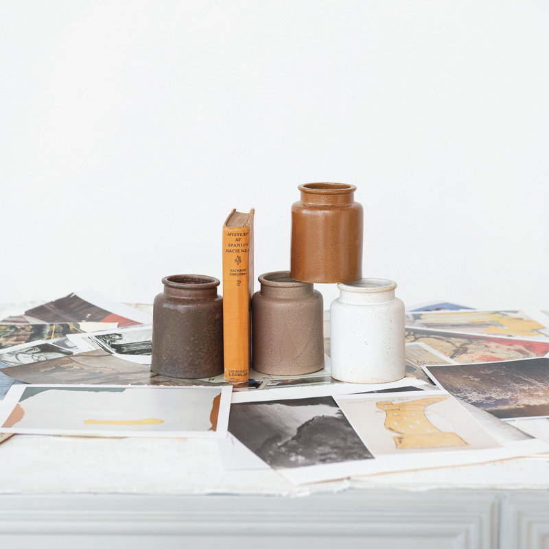 Rustic Reactive Glaze Stoneware Jars