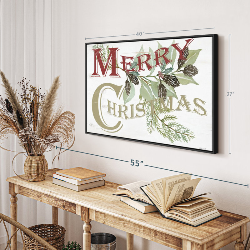 Fêtes «Vintage Merry Christmas», H 27 po x l 40 po