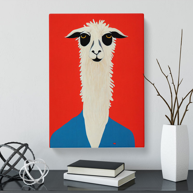 Llama Design Vol.1 - Wrapped Canvas, 76cm H x 50cm W x 3cm D