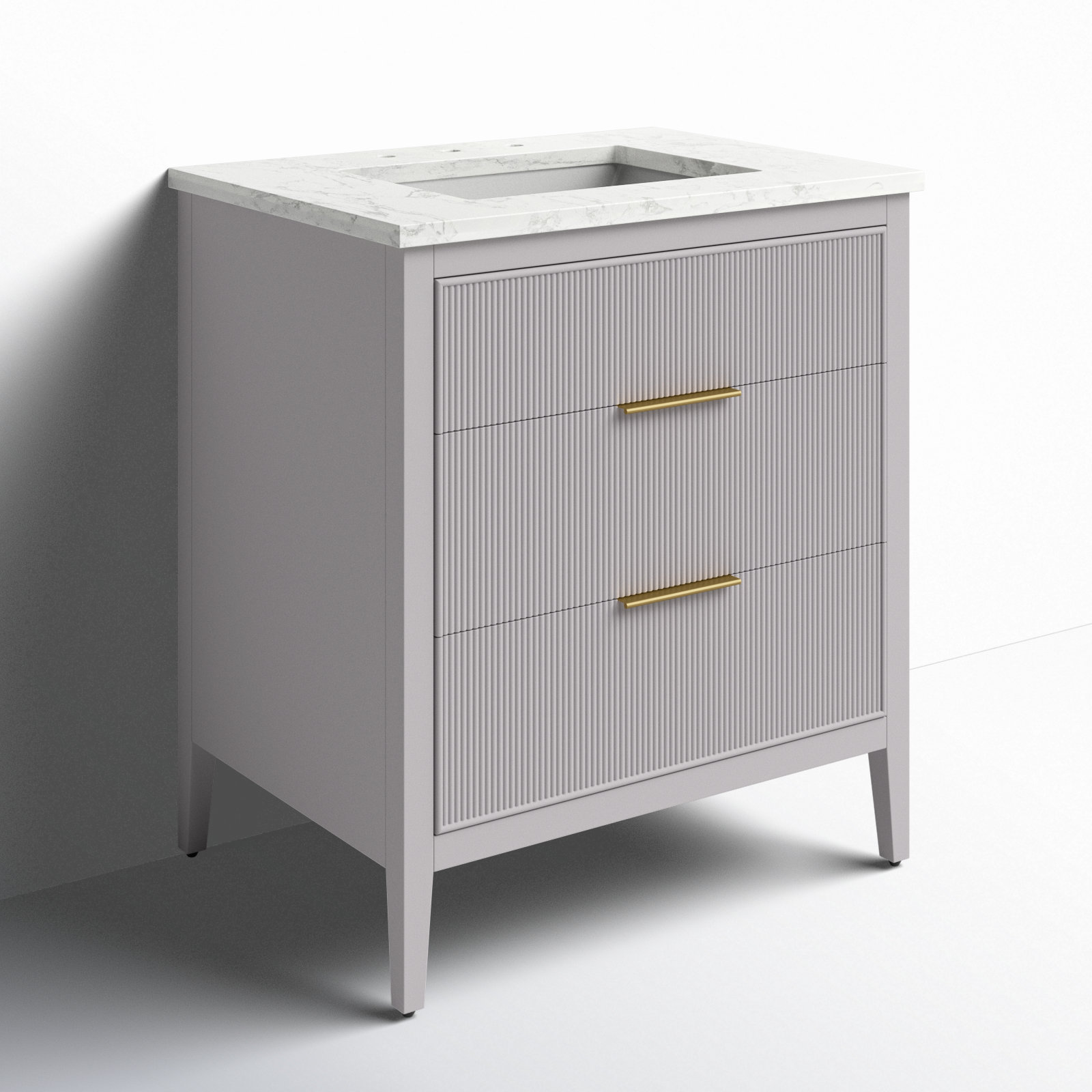 Bilroy 30'' Single Sink Bathroom Vanity , Taupe