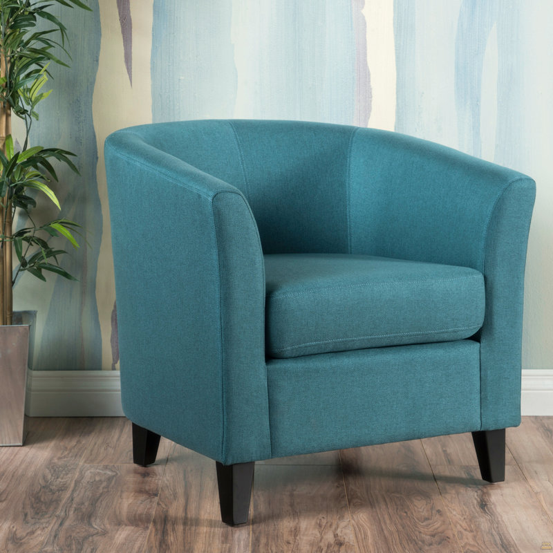 Chaise d'appoint, fauteuil simple rembourré pour l'intérieur, Sarcelle