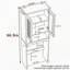 Armoire de rangement au-dessus de la toilette-2054015377