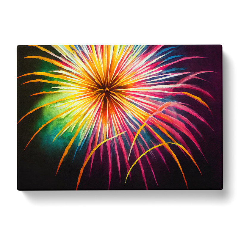 Fabulous Fireworks - Wrapped Canvas, 50cm H x 76cm W x 3cm D