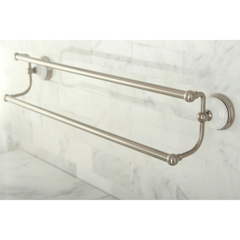 Kingston Brass Victorian 24-Inch Dual Towel Bar, Brushed Nickel