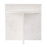 Vienna 19.5 in. W Round 100% Marble Accent Table