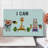 Ambesonne Fitness Cutting Board Large Size Animals Exercise Multicolor