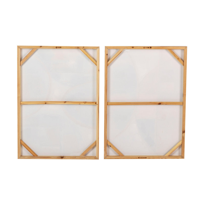 Abstract Set 2 Canvas 40% Hand Painted 50X3X70 Cm - 2 Piece Wrapped Canvas Print Set