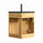 Wall-Mounted Triangular Bathroom Vanity