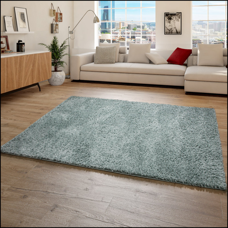 Jermarkus 100% Polyester Turquoise Outdoor Rug, Rectangle 100 x 200cm