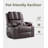 Leather Recliner Chair with 2 Cup Holders and Side Pocket-1418453196
