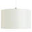 Ellison Arc Floor Lamp - Brushed Steel - White Shade