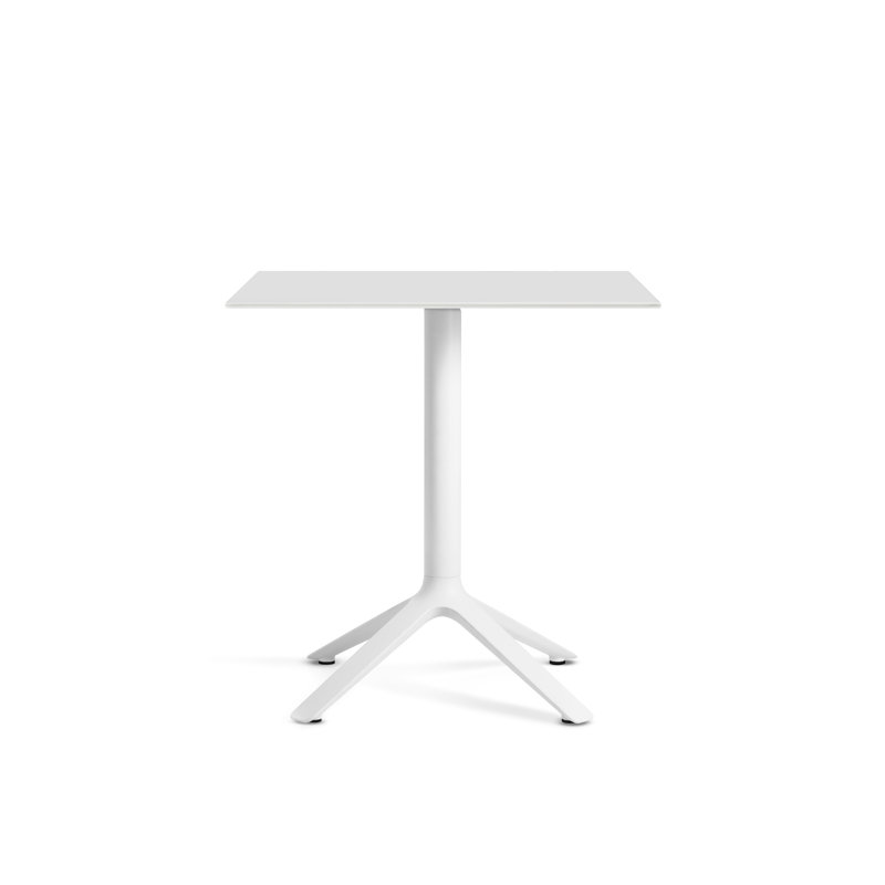EEX Square Dining Table, White, White
