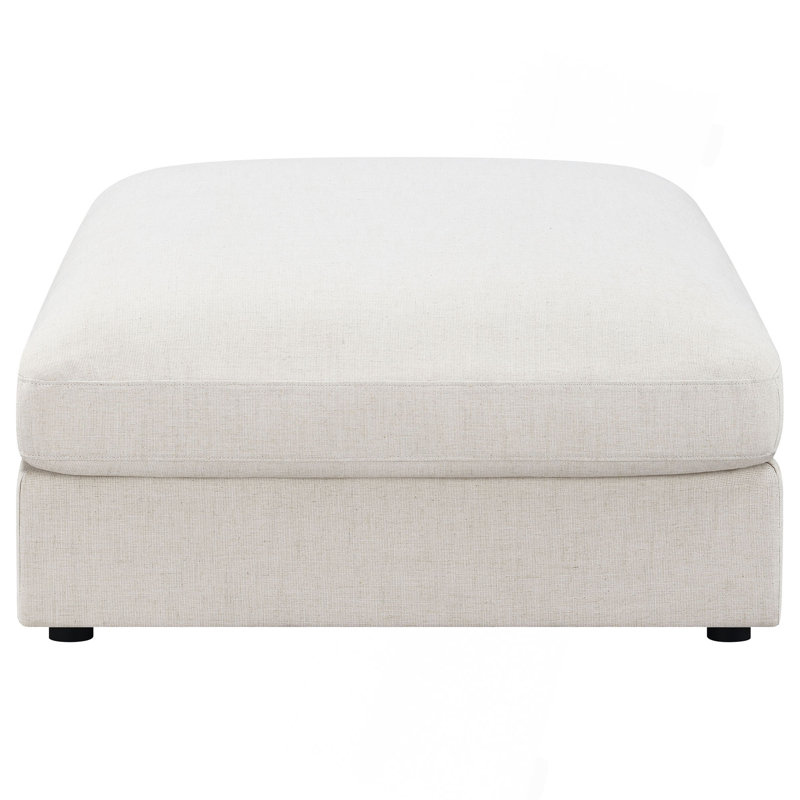 Repose-pieds carré rembourré (SEULEMENT OTTOMAN), Beige