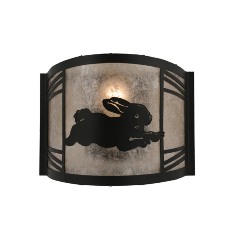 Rabbit on the Loose 1 - Light Flush Mounted Sconce