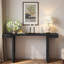 Console avec lignes géométriques et pieds réglables-1876762952