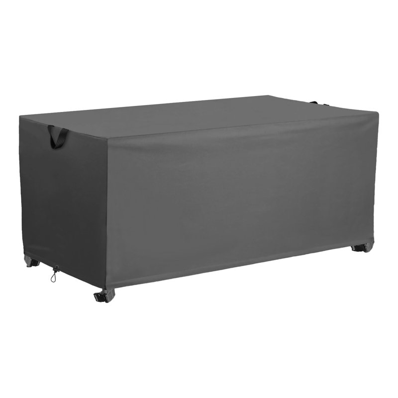 Patio Deck Box Cover, 600D Durable Outdoor Storage Fire Pit Table Cover