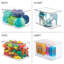 Boîte à chaussures empilable iDesign - Boîte à chaussures en plastique transparent avec couvercle à charnières pour le rangement des placards