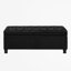 Banc de rangement en mélange de lin Meshell-158078787