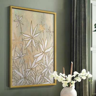 Impression encadrée «Starburst Bloom I» en bois massif