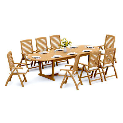 Ensemble repas extérieur L 82 po Ashley