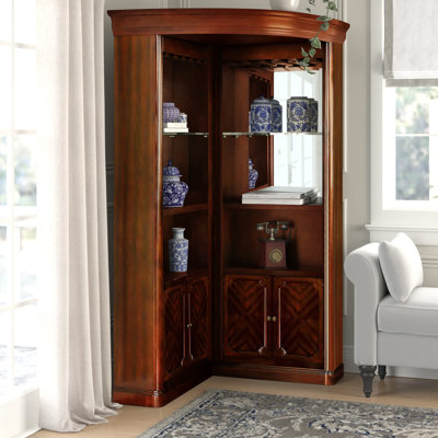 Acrion Lighted Curio Cabinet by Lark Manor