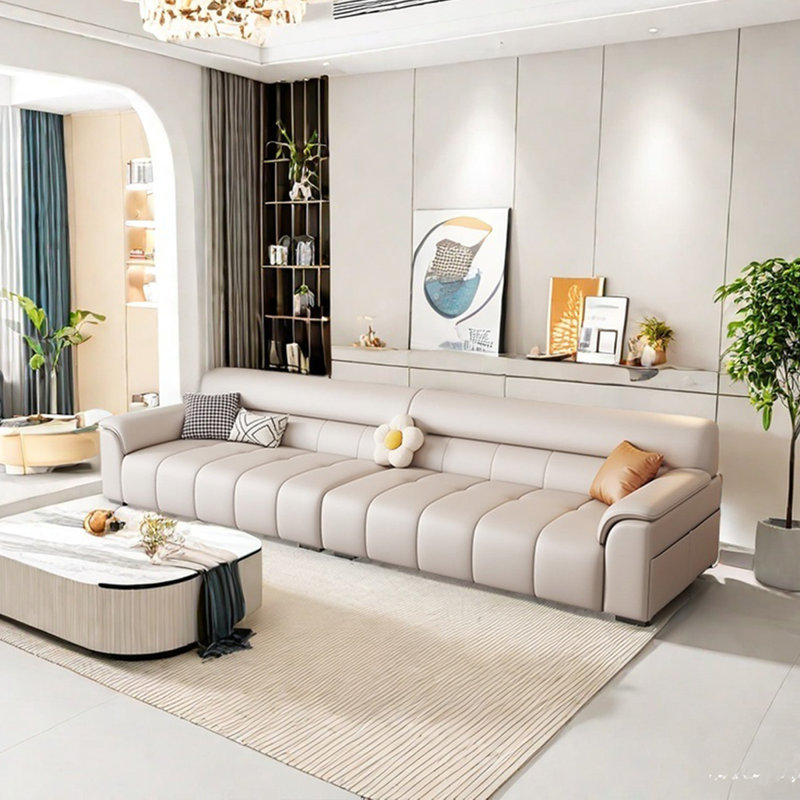 Canapé droit simple et moderne, H 32,28 po x l 122,04 po x P 36,22 po, 4