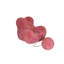 Canapé 46,46 po compressible revêtu de laine rose