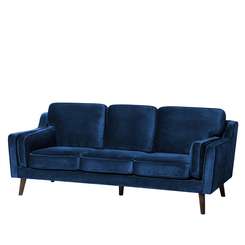 Forsyth 3 Seater Velvet Sofa, Blue