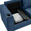 Bleu 67,7 po pour le salon, avec porte-gobelet et rangement, rembourré à haute densité et confortable avec cadre en bois massif-1818730441-1818730447