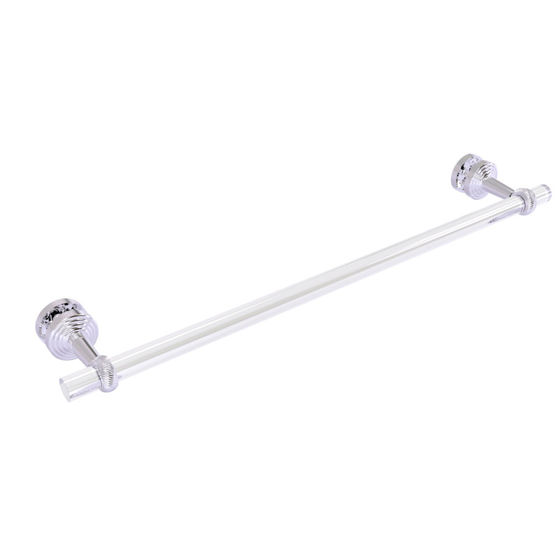 Barre à serviettes 28 po pour porte de douche en verre Pacific Beach, Chrome poli