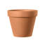 Pot standard Deroma - Grand pot en terre cuite graphite - Intérieur/Extérieur-821579601