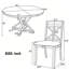 Ensemble de table de salle à manger 5 pièces-1961821274