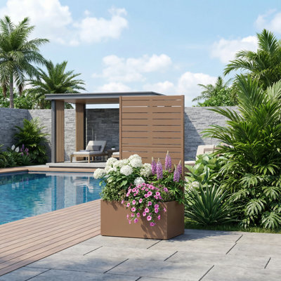 Outdoor Metal Planter Box Raised Garden Beds without Wheels