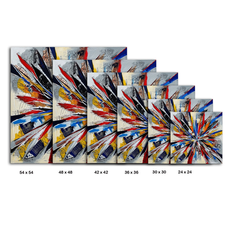 Fracture urbaine, H 54 po x l 54 po