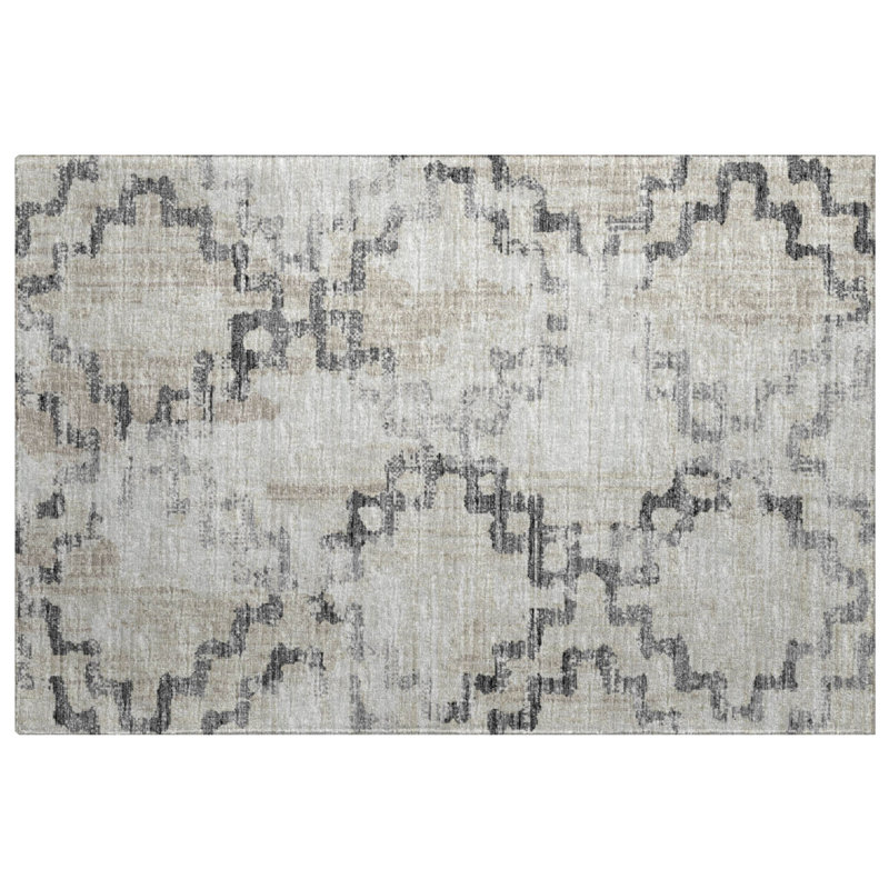 Tapis bohème ADS121 de qualité supérieure lavable à la machine Dream Shag, Taupe, 1 pi 8 po x 2 pi 6 po