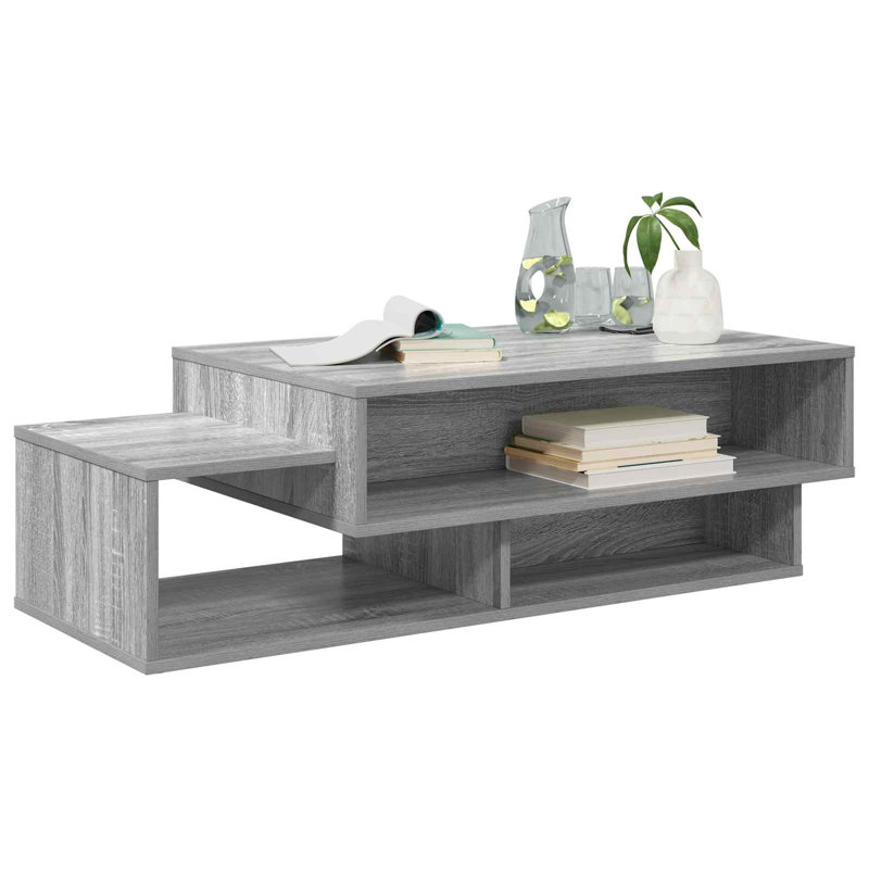 Coffee Table with Storage, Grey Sonoma