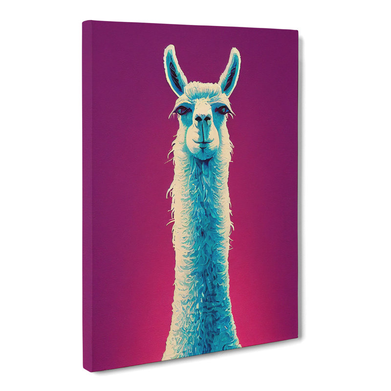 Llama Portrait Vol.1 - Wrapped Canvas, 50cm H x 35cm W x 3cm D