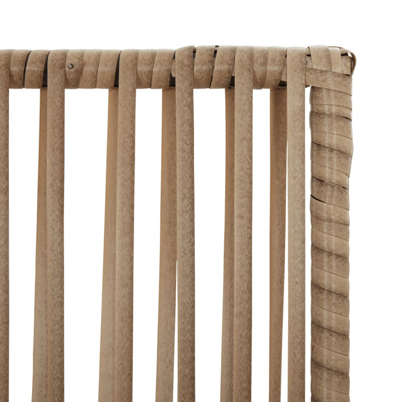 Alexaray Folding Room Divider, Beige, 5, 200cm H x 245cm W